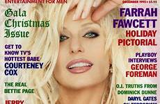 playboy 1995 december farrah fawcett celebrities covers celebrity usa famous cover hustler women magazine celebs magazines appearing naked unexpected posed