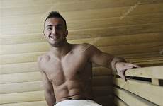 sauna man young attractive stock relaxing body hot shock depositphotos muscular looking happy good