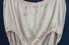 panties granny size lingerie nude vintage sheer plus silky sissy sexy old champagne gusset lace drawer cgi ebay sold choose