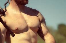 beefy redneck shirtless hick