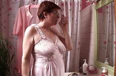mature sheer nightgown wifey pinkish