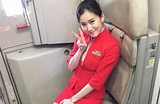 attendant cabin attendants asiatiques belles jambes airline hostess asiatique