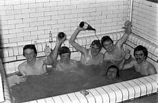 bath communal football baths team players gone memory lane after liverpool days brentford ramsgate 1950 tie fa session members cup