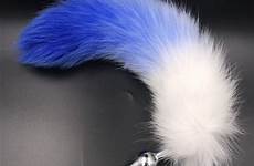 plug tail tails butt anal blue animal masturbator bead anus stainless steel style
