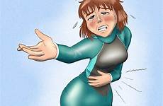 girl wetsuit locked diapered commission deviantart comics drawings digital deviant