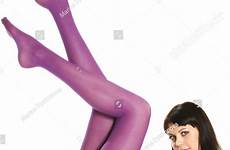 pantyhose girl purple teenage smiling shutterstock stock shiny search dreamstime thumbs