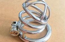 cage chastity penis male device steel stainless cock lock toys length sex 60mm diameter inner latest men ring metal 33mm