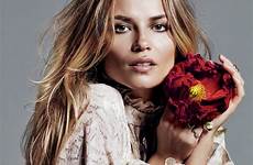 natasha poly glamour alique russia september luxe editorial poses flowers gets super issue model
