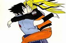 sasuke naruko kiss naruto bi deviantart uzumaki fan anime saved