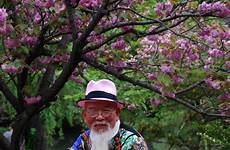 old man japanese tranquil trousers time colourful