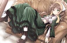 rozen maiden suiseiseki tousen anime dress doll wall zerochan hair konachan respond edit posts bicolored eyes brown long