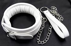 leash collars slave leather choker pu padded metrical restraints detachable lockable hs04 belt erotic