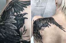 tattoo shoulder tattoos raven sleeve bird women choose board sleeves