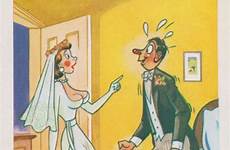 postcards seaside newlyweds hippostcard hear mum bridegroom