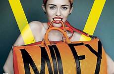 miley cyrus magazine goes topless testino mario summer cover speaks sides mouth both her