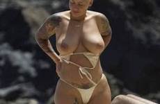 amber rose nude topless nudes sexy naked leaked beach hot celeb sex celebrity paparazzi pussy bikini pic big fishnet dress