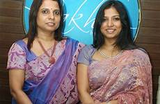mother neeta collection daughter indian sakhi designed duo chandras designer chandra sari dress