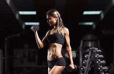 wallpaper fitness gym woman model hd wallpapers full brunette background sports size big preview click