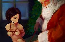 gift hentai santa bound nude bondage box rope tie foundry frogtie arms back female behind respond edit gag
