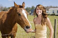 horse teen girl her horsepower magazine farm stock beautiful preview