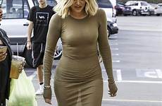 kardashian khloe dress tight wardrobe girls sheer jenner her gold kylie fashion wears kourtney skin ultra suffers women style malfunction