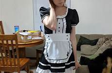 crossdressing little yesterday cleaning did reddit maid outfit comments hair