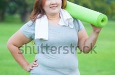 asian fat woman women thai yoga pretty going xxx mat work her big sexy shutterstock stock