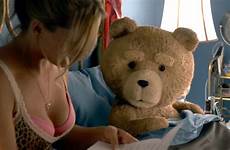 ted movie jessica barth trailer dicks there chicks movies macfarlane seth film bear funnier could been funny his band red