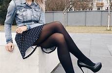 strumpfhose strumpfhosen schwarze jambes mädchen collants minirock kleider luscious tight frau jupe ideen flirty pernas boots moda