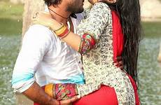 kissing subha dhoni saree bhojpuri