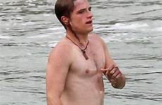 hutcherson josh shirtless frisbee hunger games wound player popsugar sported fake full source