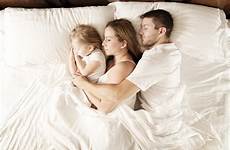 wake rested sleeping spooning every sleep restful family bed mattress baby spoon wife
