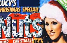nuts magazine christmas lucy cover pinder sponkit shots sizzling posed glamour stunning model