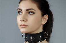 choker bdsm collar leder neck unikat