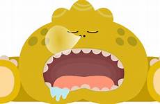 monster sleeping clipart vector clip sleepy domain public high onlinelabels