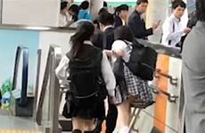 japanese chikan grope schoolgirls women trains station men who