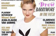 nude playboy drew barrymore posed stars who theron