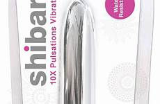 shibari 10x pulsations vibrator 5in silver adulttoystore au