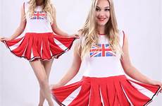cheerleader cosplay skirt sexy energetic costumes sports adult school girls red