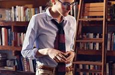 nerd librarian style fashion girls outfits hot geek tie chic library girl sexy women look board wear office pants outfit