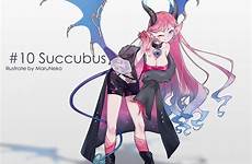 succubus anime monster girls girl character days encyclopedia twitter demon sucubus challenge manga fantasy true mobile characters cartoon