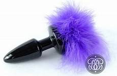 anal plug bunny purple fluffy tail aud now