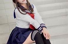 girl school girls japanese uniform asian sexy college japan colegiala cute seleccionar tablero