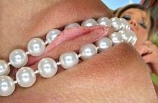 pussy pearls shaved clit closeup smutty