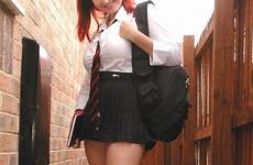 lorna morgan schoolgirl school uniform girls sally dress college websites brunette pigtails mini cosplay 7d index