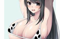 cow bikini print girl hucow breasts huge thick rule respond edit