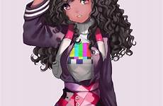 kawaii curly oscura morenas negras outfit