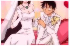 luffy hancock boa wedding anime piece fanpop monkey answers wallpaper dress marriage post character images6 background picture rr unit club