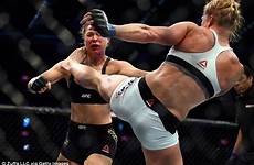 rousey ronda holly holm ufc fight knockout women sports body paint wwe sport boxing six head kicks after mma knocked