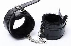 sex bondage ankle pu cuffs restraints slave handcuffs pair soft leather